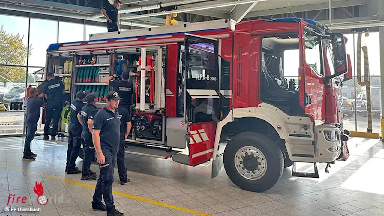 Oö: Feuerwehr Diersbach stellte neues TLFA-B 2000 in den Dienst