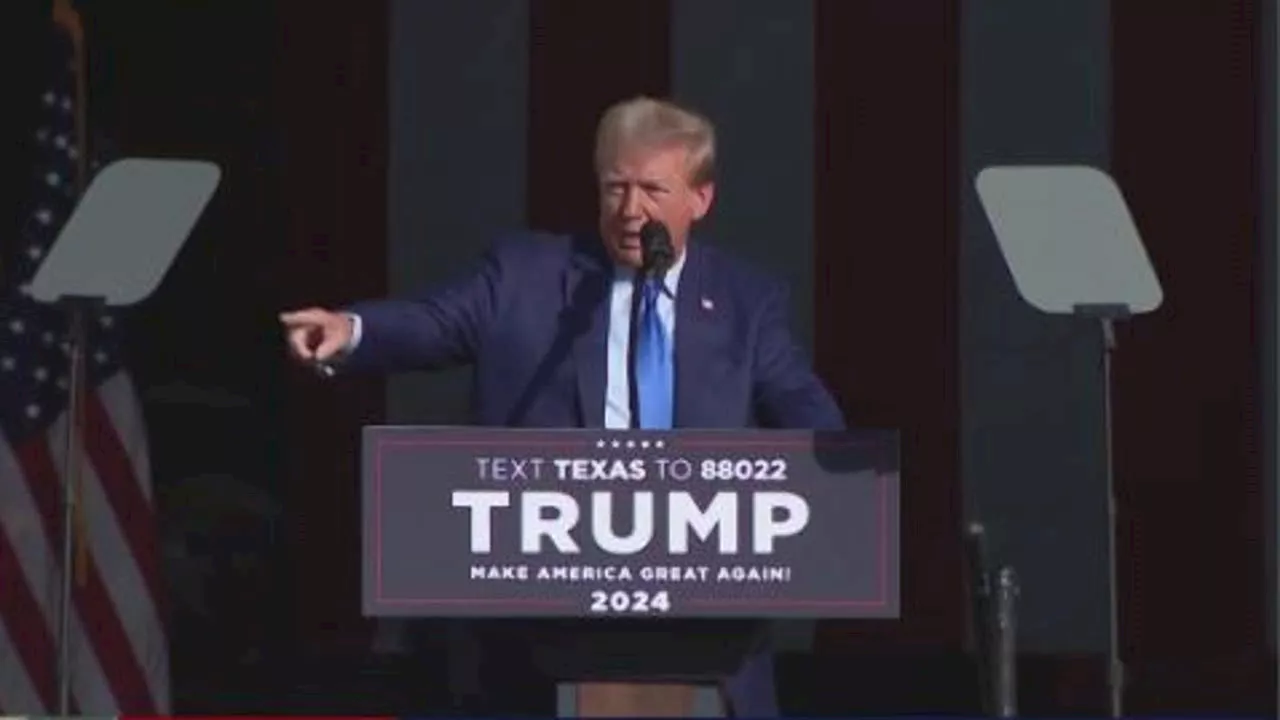 Former President Donald Trump pushes oil and gas in Houston speech