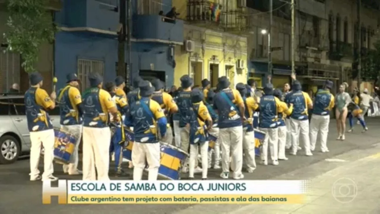 Bateria, passistas e ala das baianas: Boca Juniors tem a sua escola de samba; conheça