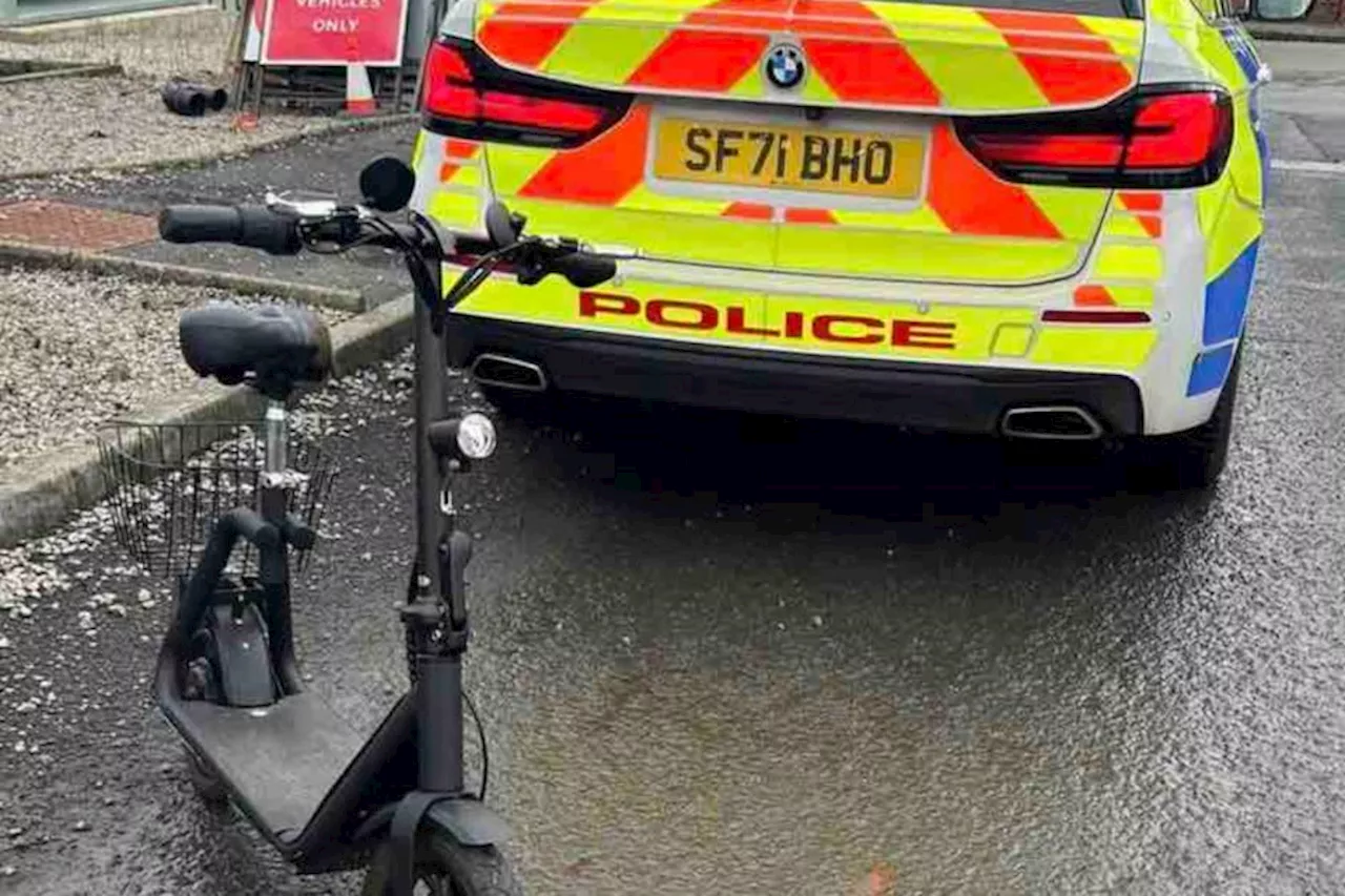 Scooter seized after Glasgow police stop rider in Govan