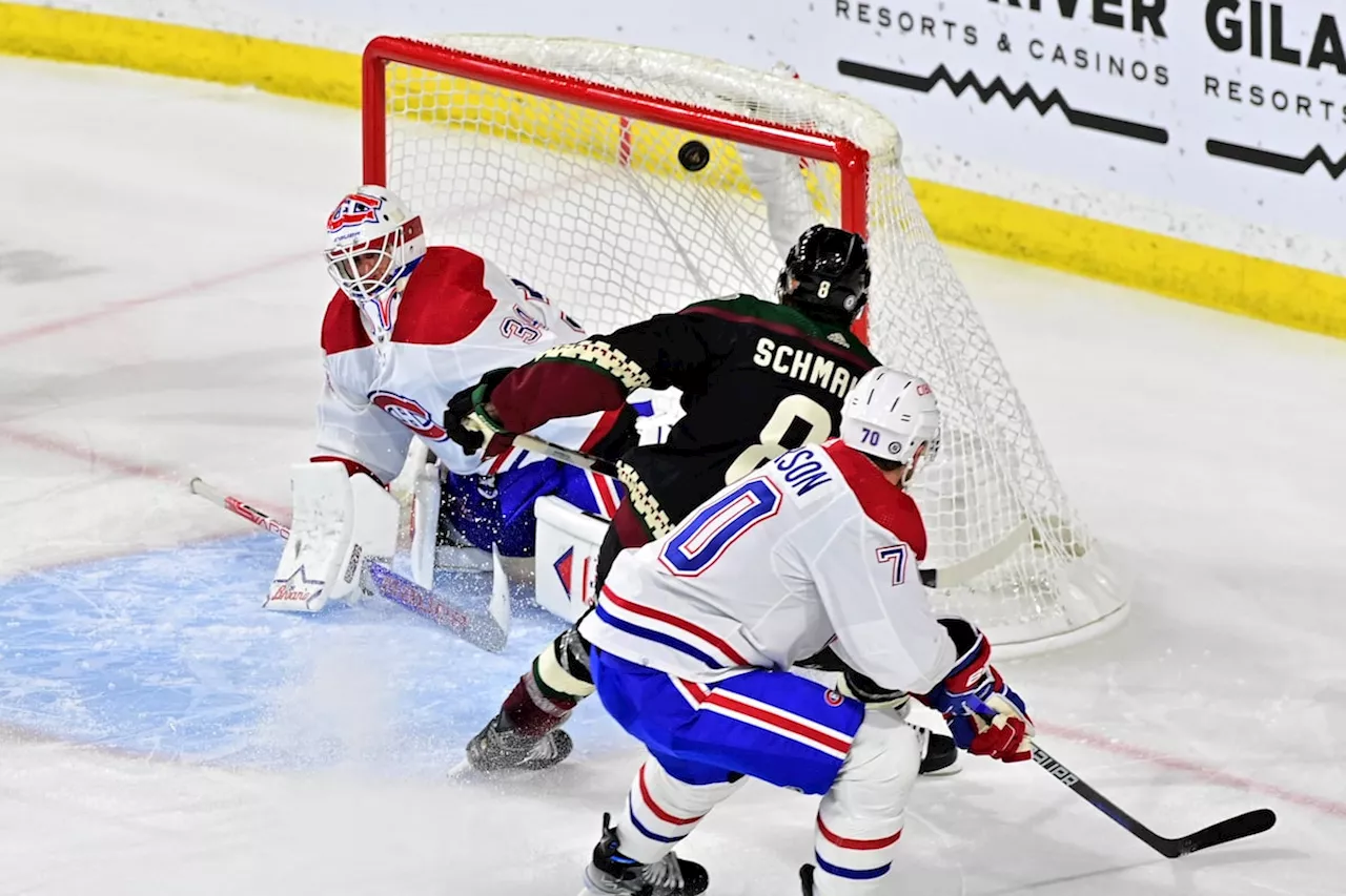 Schmaltz scores twice, Coyotes hold off Canadiens 3-2