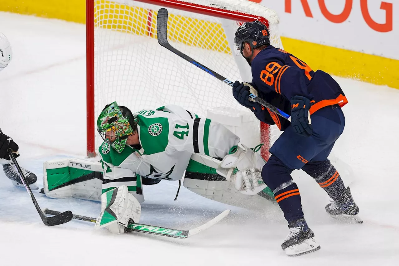 Roope Hintz scores a pair as Stars edge Oilers 4-3