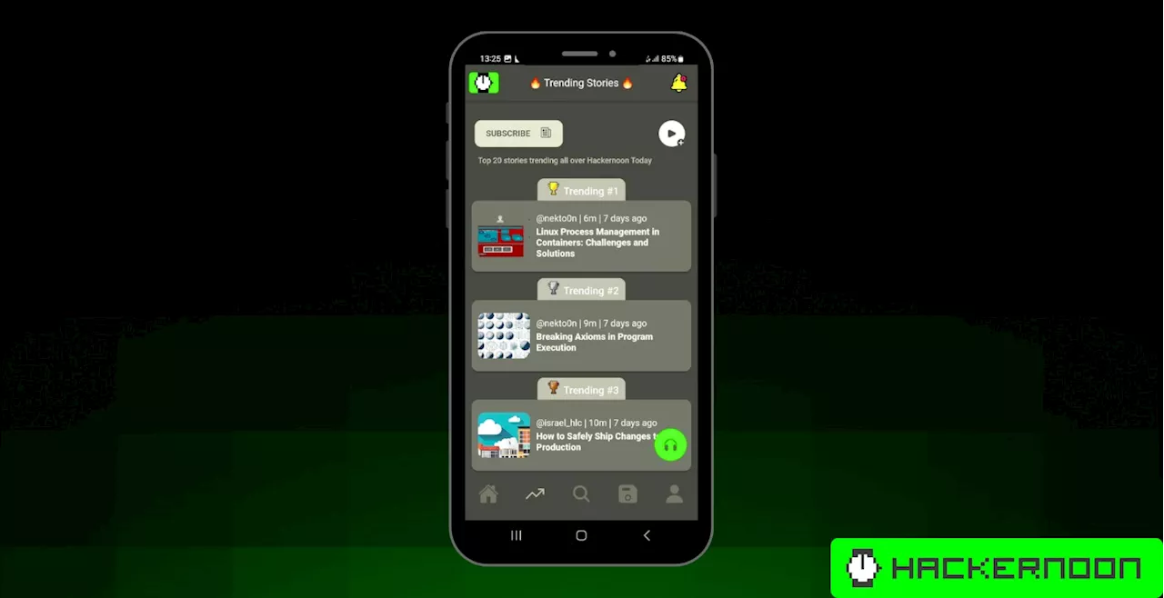 Viewing Trending & Top Stories on the HackerNoon App