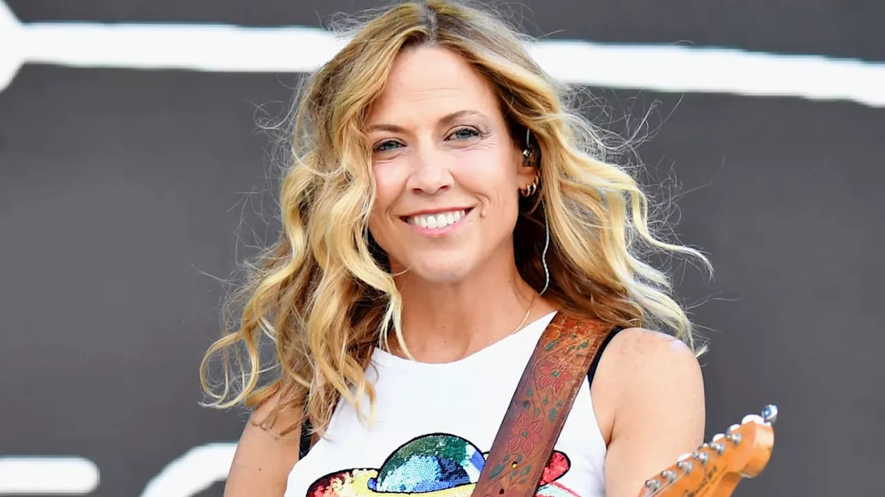 Sheryl Crow, 61, channels rock and roll in snakeskin look as she makes major career announcement