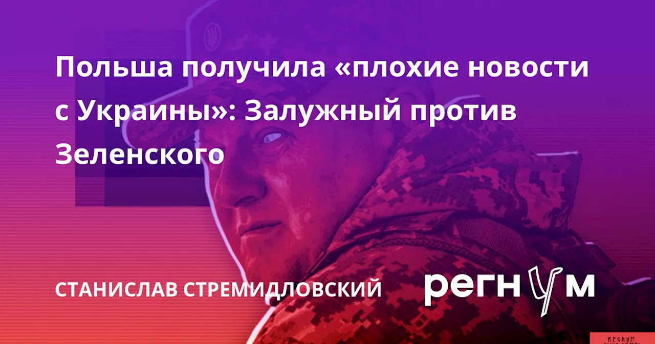 Польша получила «плохие новости с Украины»: Залужный против Зеленского