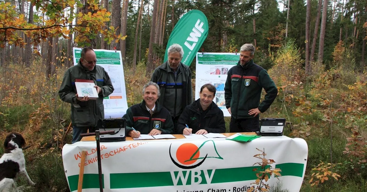 Bayernweit erste Kooperation zwischen Waldbesitzern und dem LWF