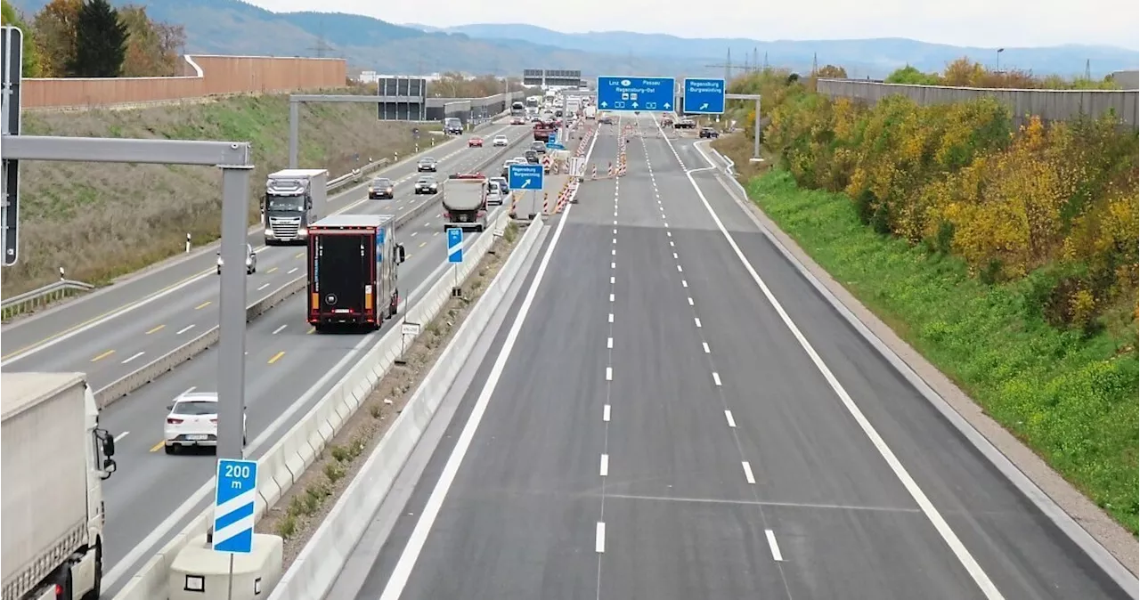 Neue A3-Brücke bei Burgweintig wird bald fertig