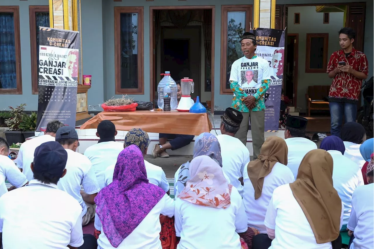 Ganjar Creasi Ajarkan Petani Cabai di Malang Membuat Pupuk Hayati