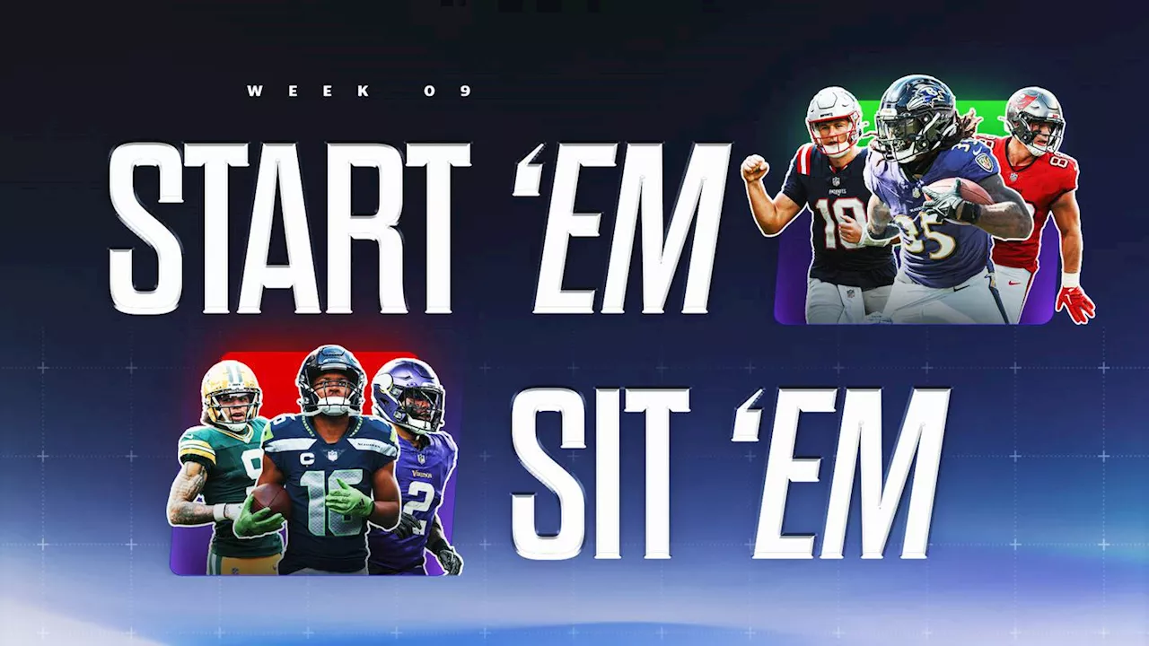 Fantasy Football Week 9 Start 'Em Sit 'Em