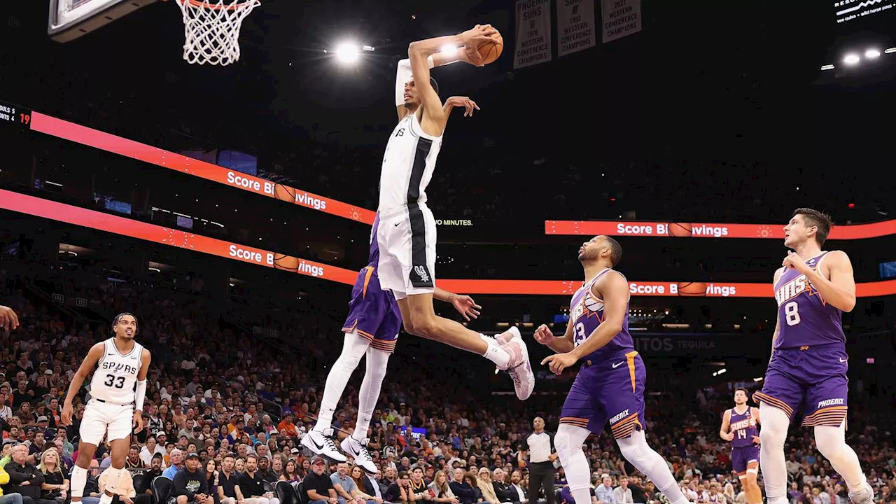 Victor Wembanyama posts 1st monster game with 38-point night in Spurs win over Suns