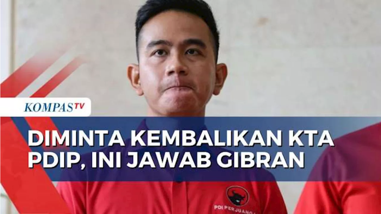 Disurati DPC PDIP Kota Solo untuk Kembalikan KTA, Gibran: Nanti