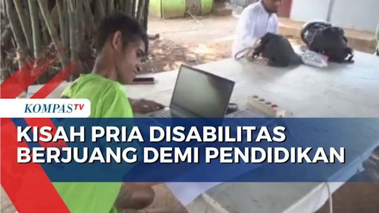 Salut, Pria Disabilitas di Merauke Berjuang Demi Dapat Gelar Sarjana