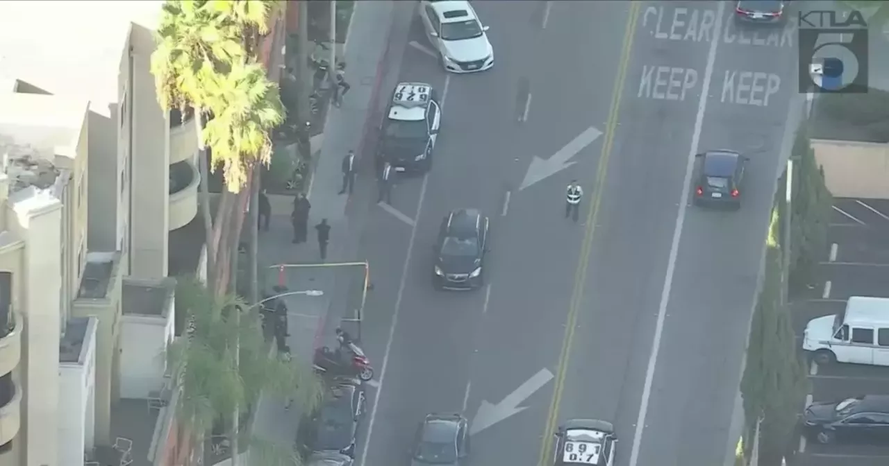 Gunman shoots one person outside the Grove, flees in Lamborghini, police say