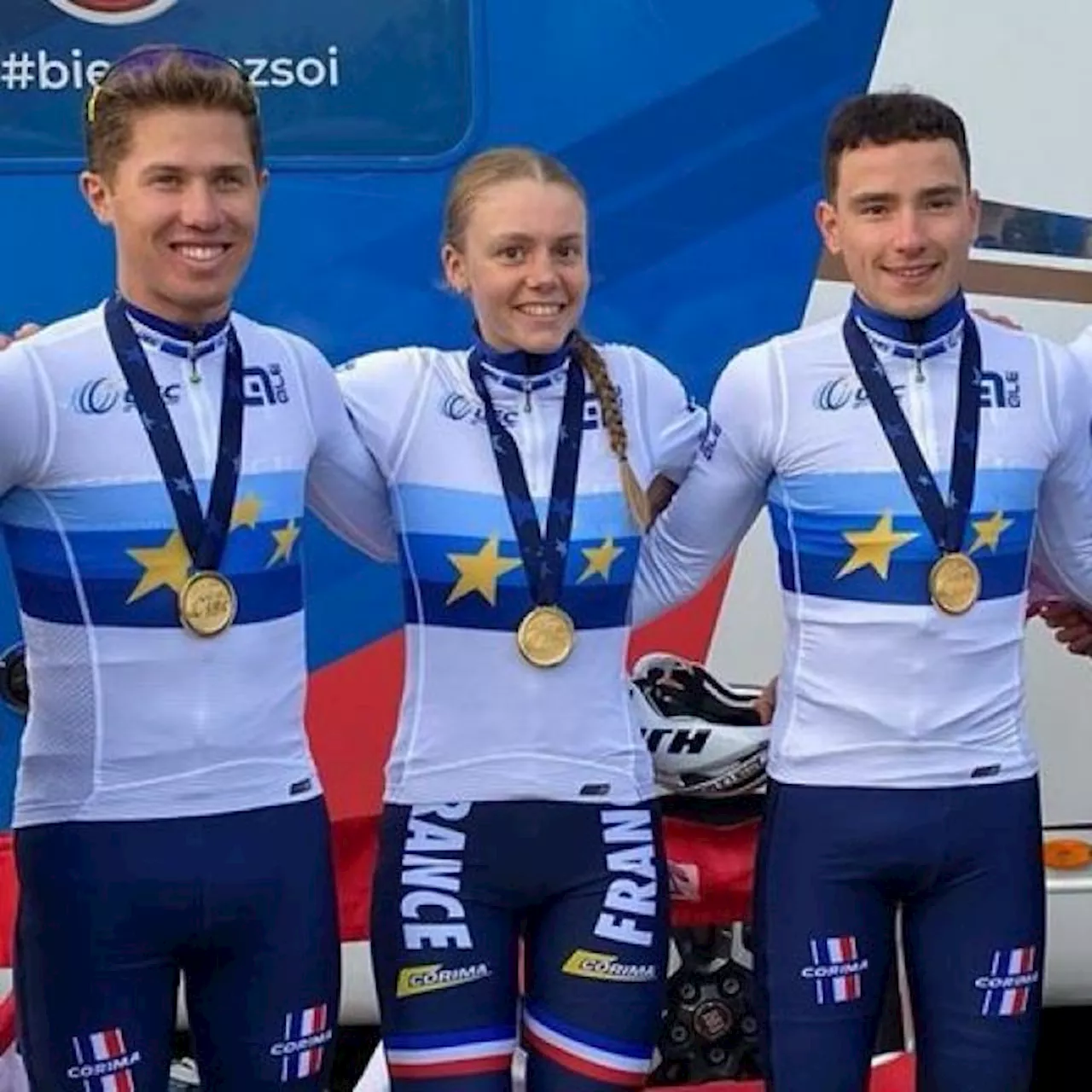 L'équipe de France sacrée championne d'Europe de relais mixte de cyclo-cross