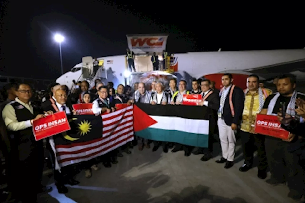 Malaysia's first shipment of humanitarian aid for Palestine totalling more than RM7m departs for Egypt