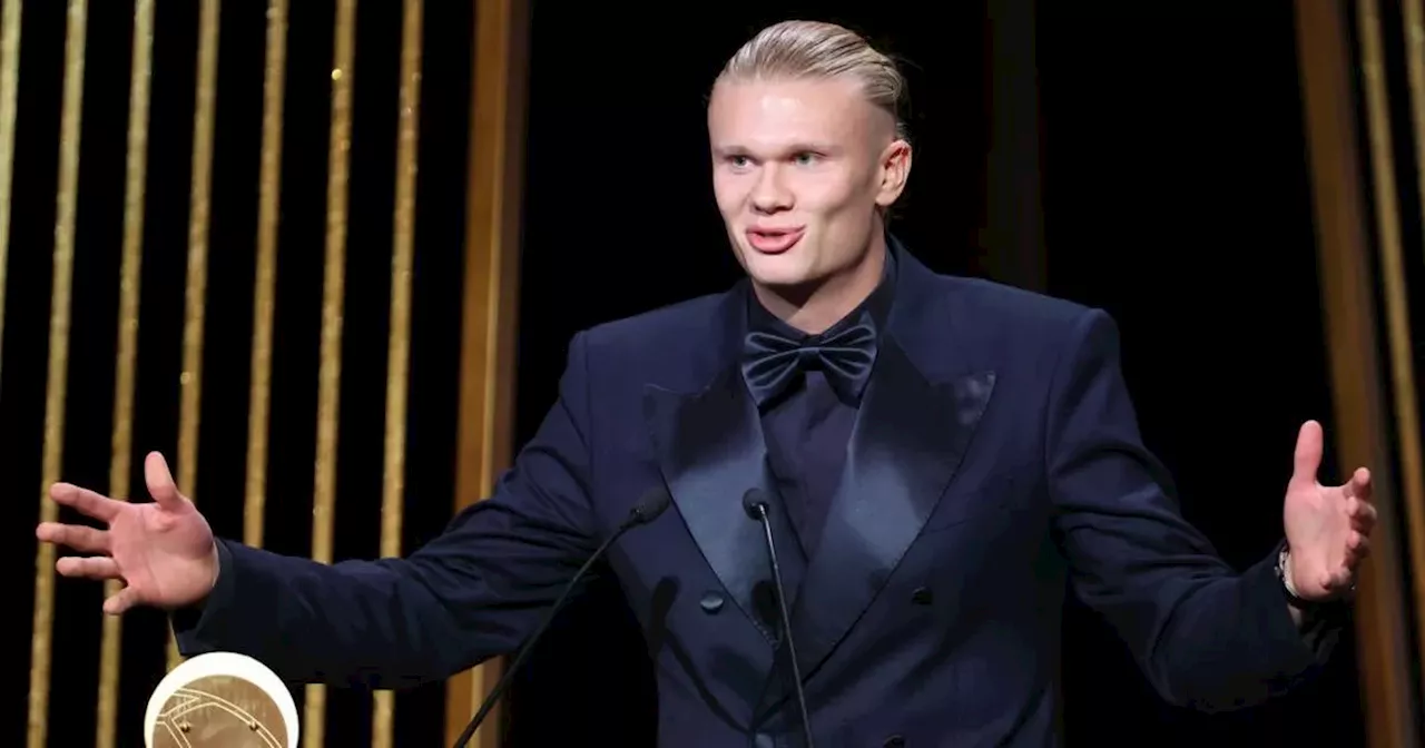 Guardiola gives Erling Haaland reaction to Ballon d'Or vote