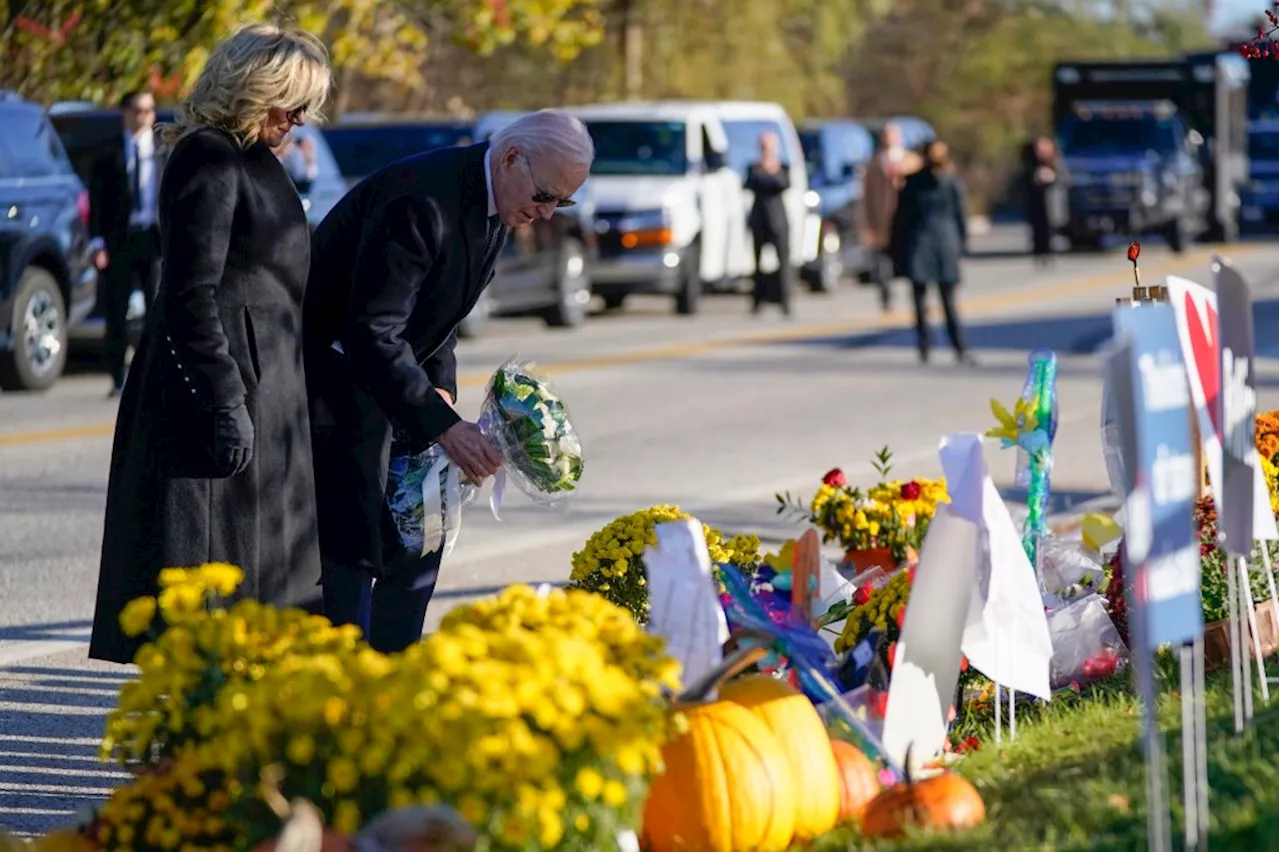 ‘You’re not alone,’ Biden tells residents of Maine town reeling from mass shooting