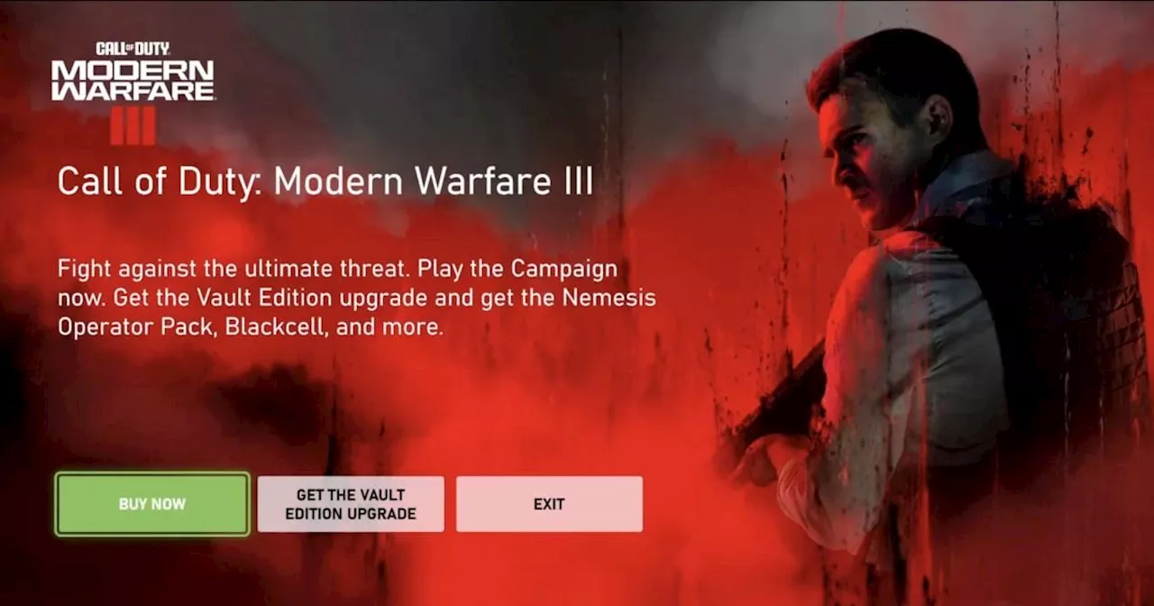 Xbox has pop-up ads to remind you it owns Call Of Duty now