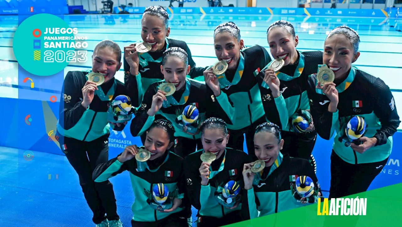 Equipo mexicano de natación artística gana oro e histórica plaza olímpica en Juegos Panamericanos 2023