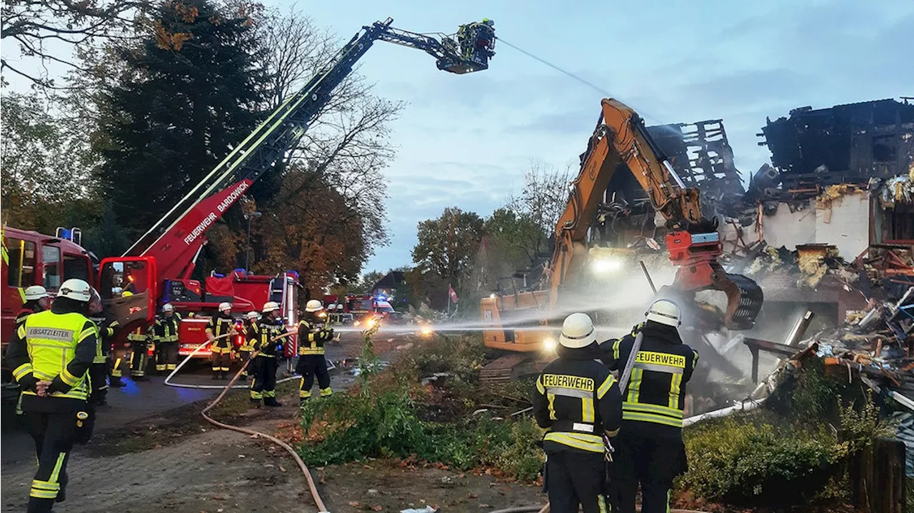 Feuer in geplanter Flüchtlingsunterkunft: Staatsschutz ermittelt