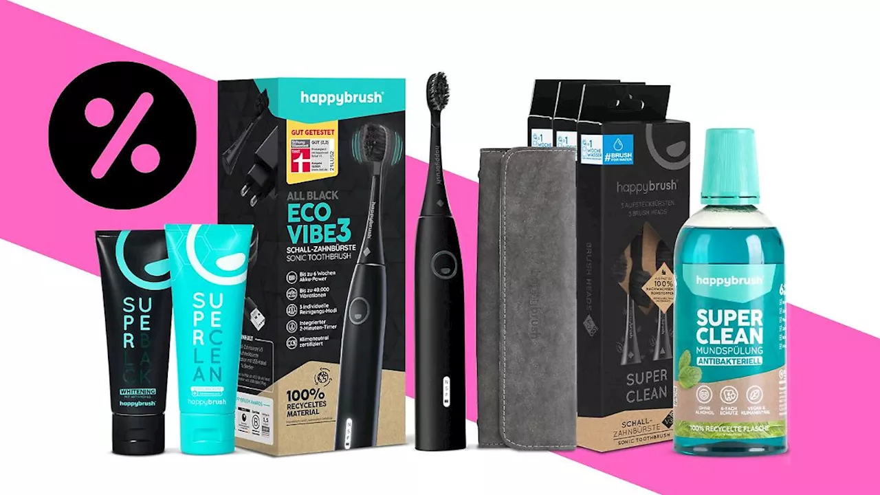 69,95 statt 139,90 Euro: HappyBrush-Bundle radikal reduziert!