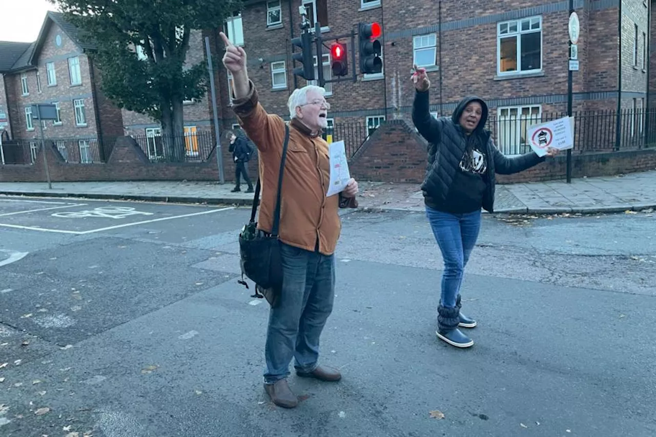 Residents protest against new Low Traffic Neighbourhood trial in Streatham