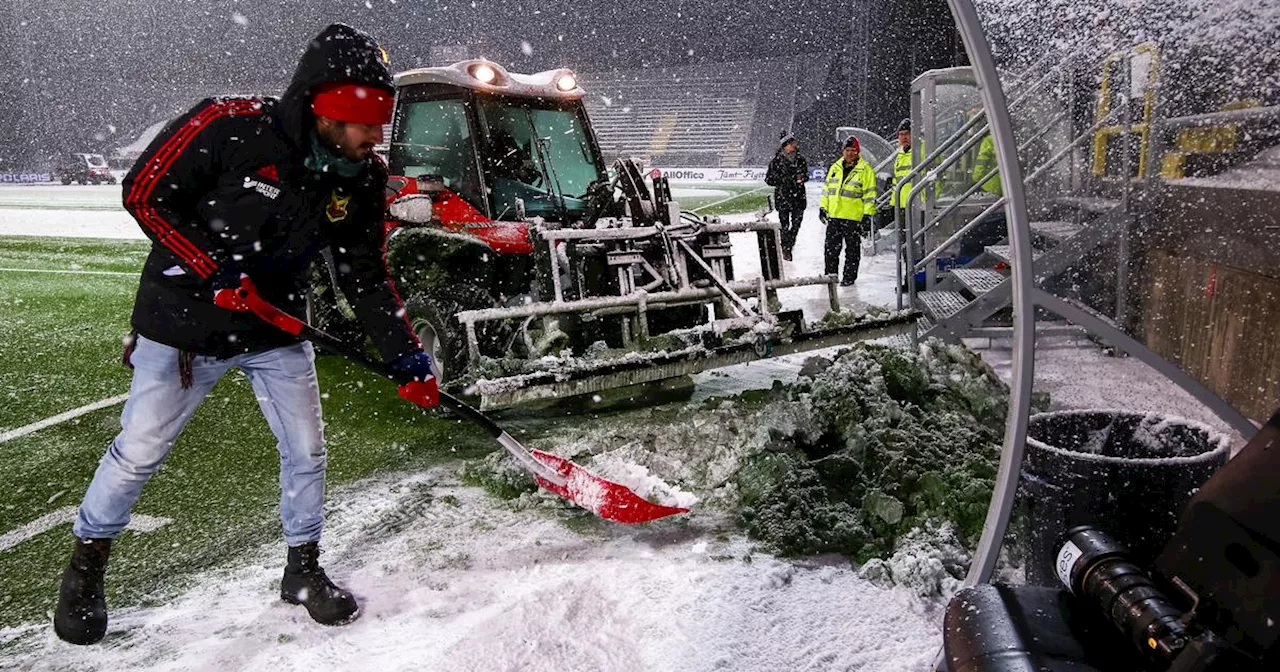 Snökaos hotar ÖFK:s match: “Det är oroande”