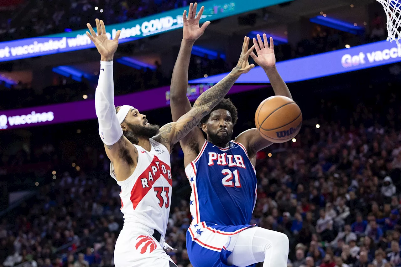 Embiid, 76ers start post-James Harden era with rout of Raptors