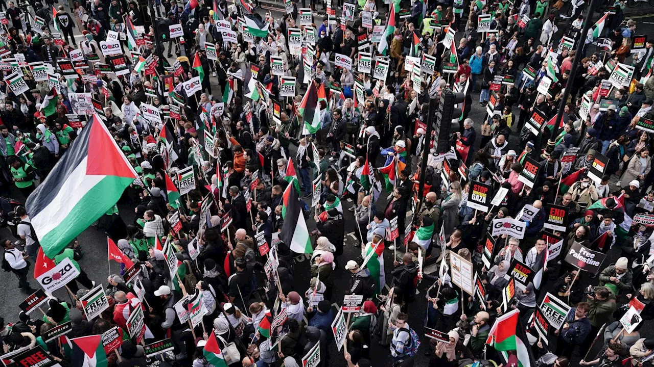 Two women face terror charges after paraglider images displayed at pro-Palestine march in London