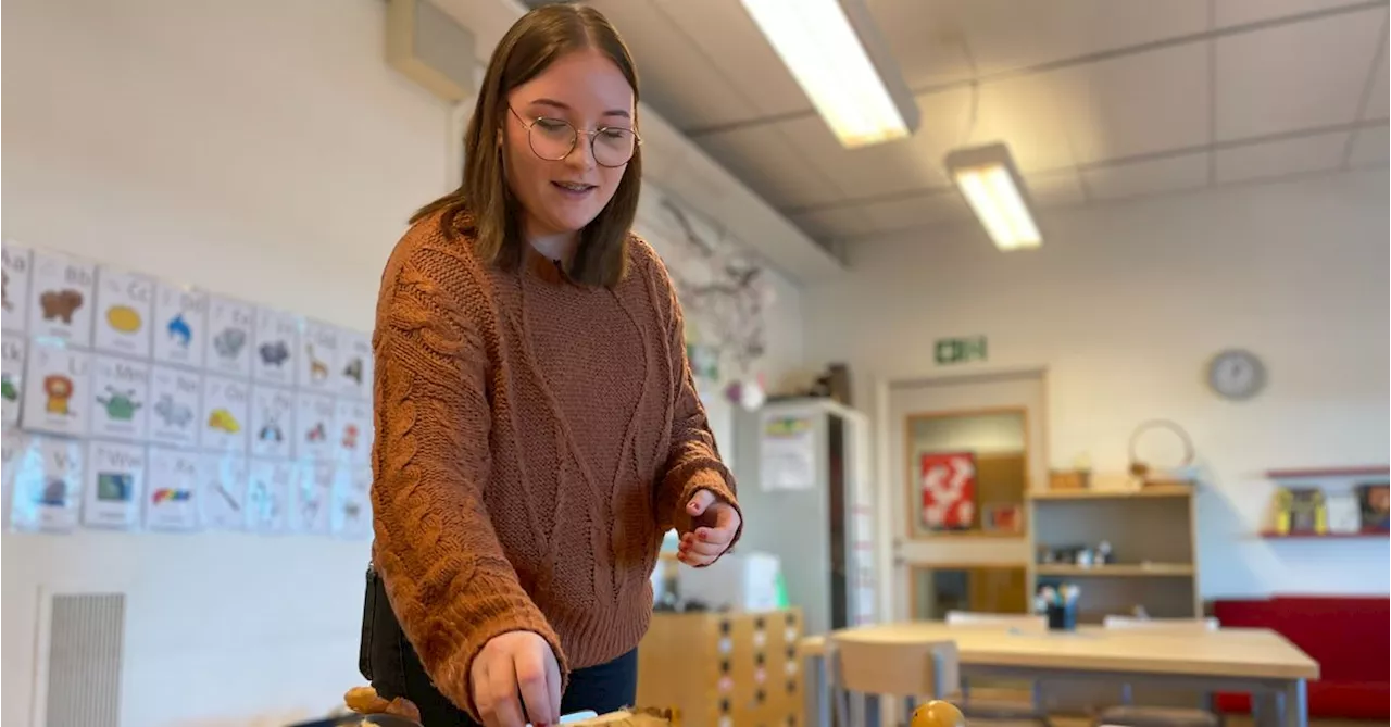 Ella fick höstlovsjobb på skola i Hjärnarp: ”Hoppas få mer erfarenhet”