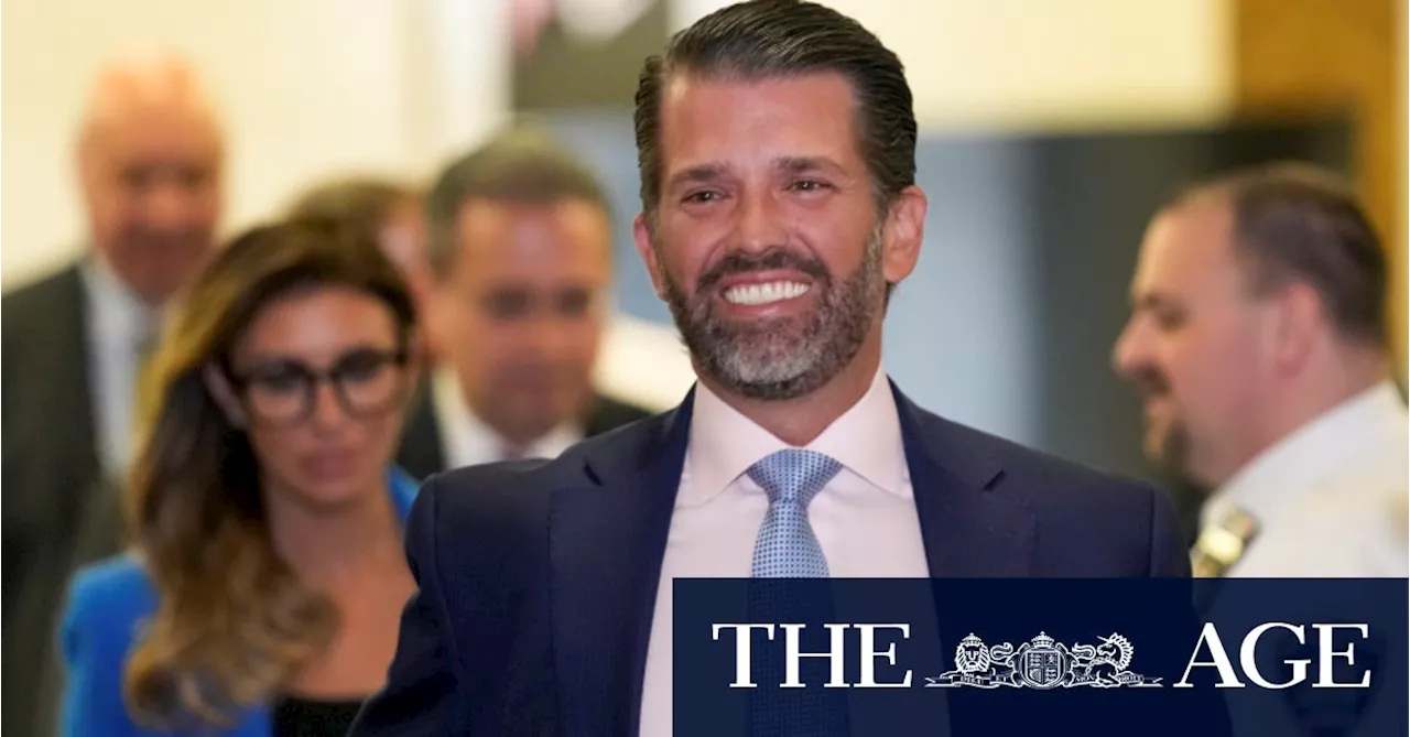 ‘Make me look sexy,’ Donald Trump jnr asks court artist