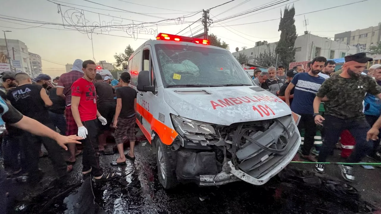 Israel says it bombed ambulance in Gaza it believed was ‘carrying Hamas fighters’