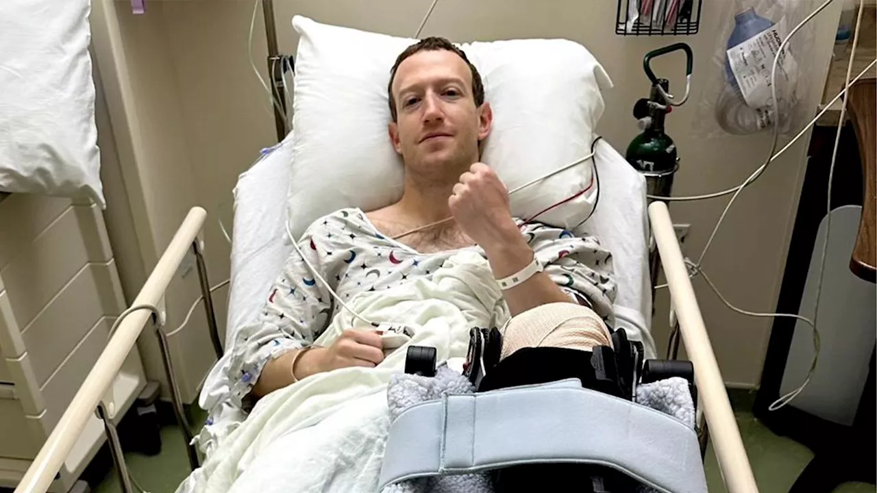 Mark Zuckerberg shares pic from hospital bed after surgery for ‘sparring injury’ following Elon Musk’s late...