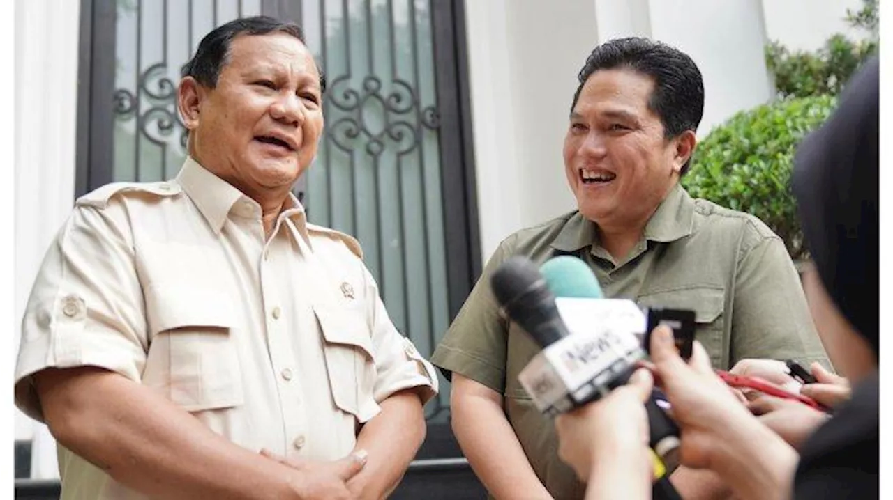 Cerita Erick Thohir, Tetap Dukung Prabowo di Pilpres 2024 Meski Gagal Jadi Cawapres