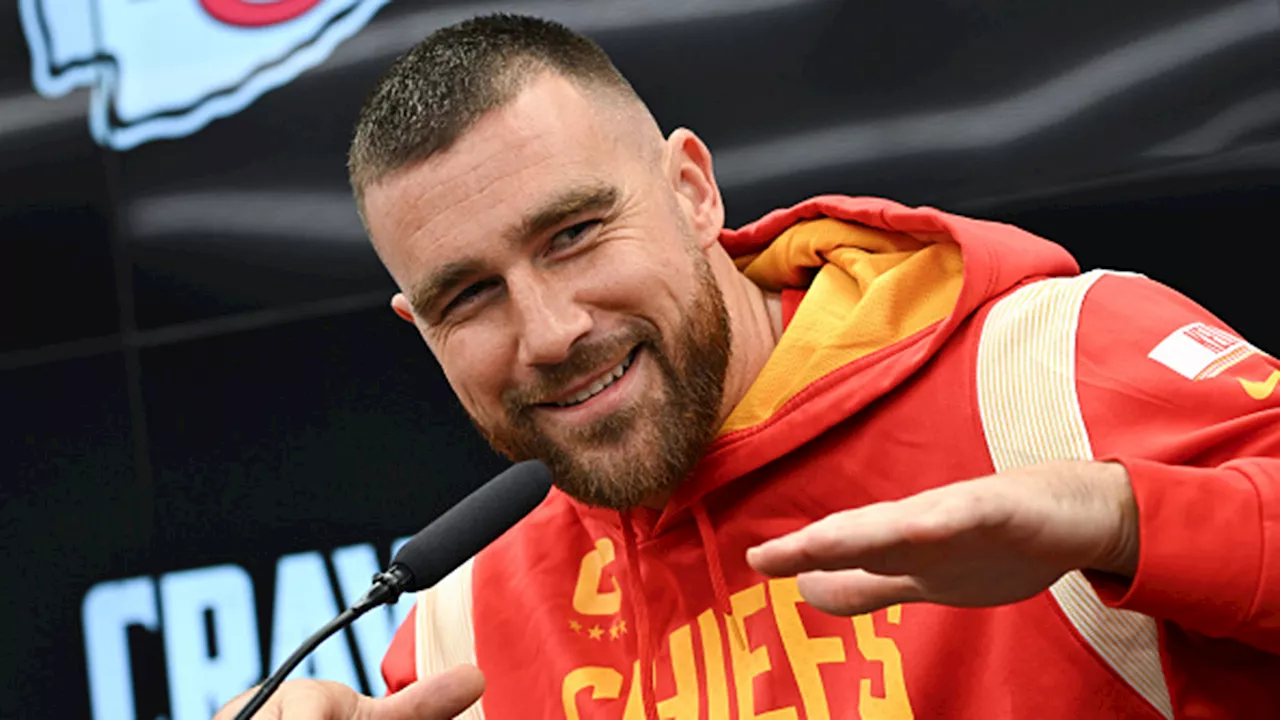 Ahead of game in Germany, Kelce asked by media member if he's in love with Swift