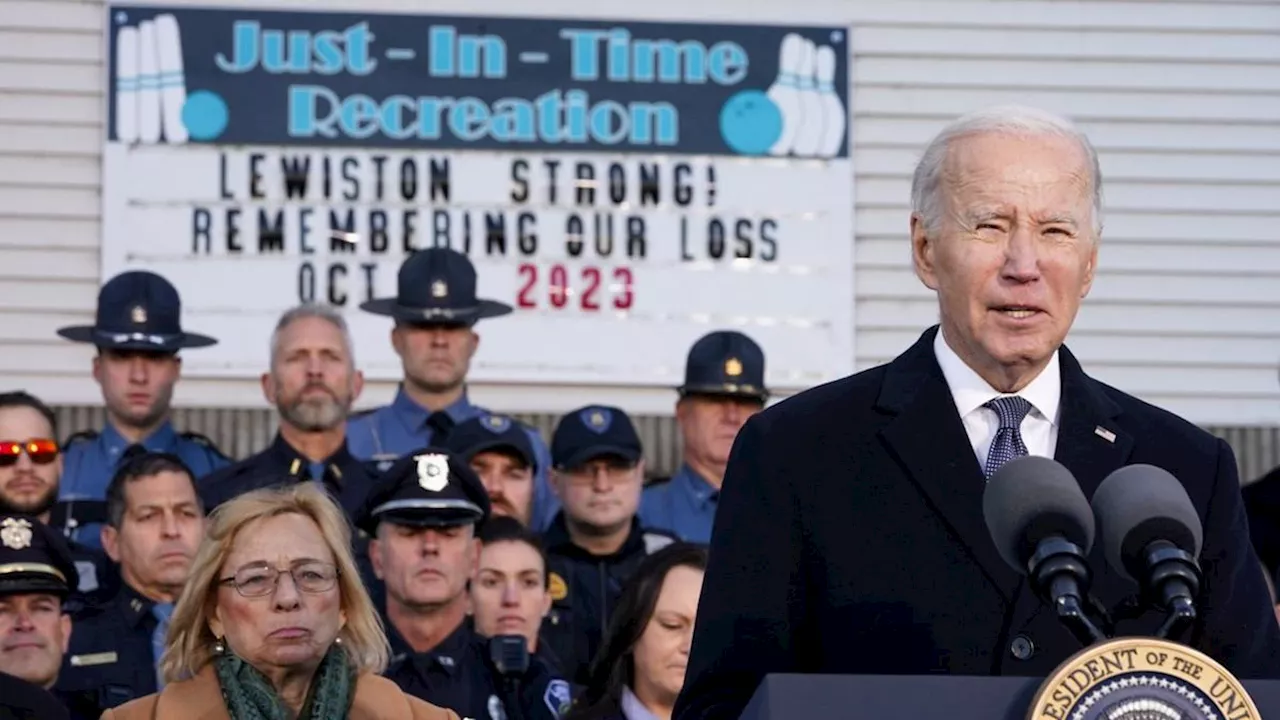 President Biden Visits Maine After Mass Shooting Leaves 18 Dead