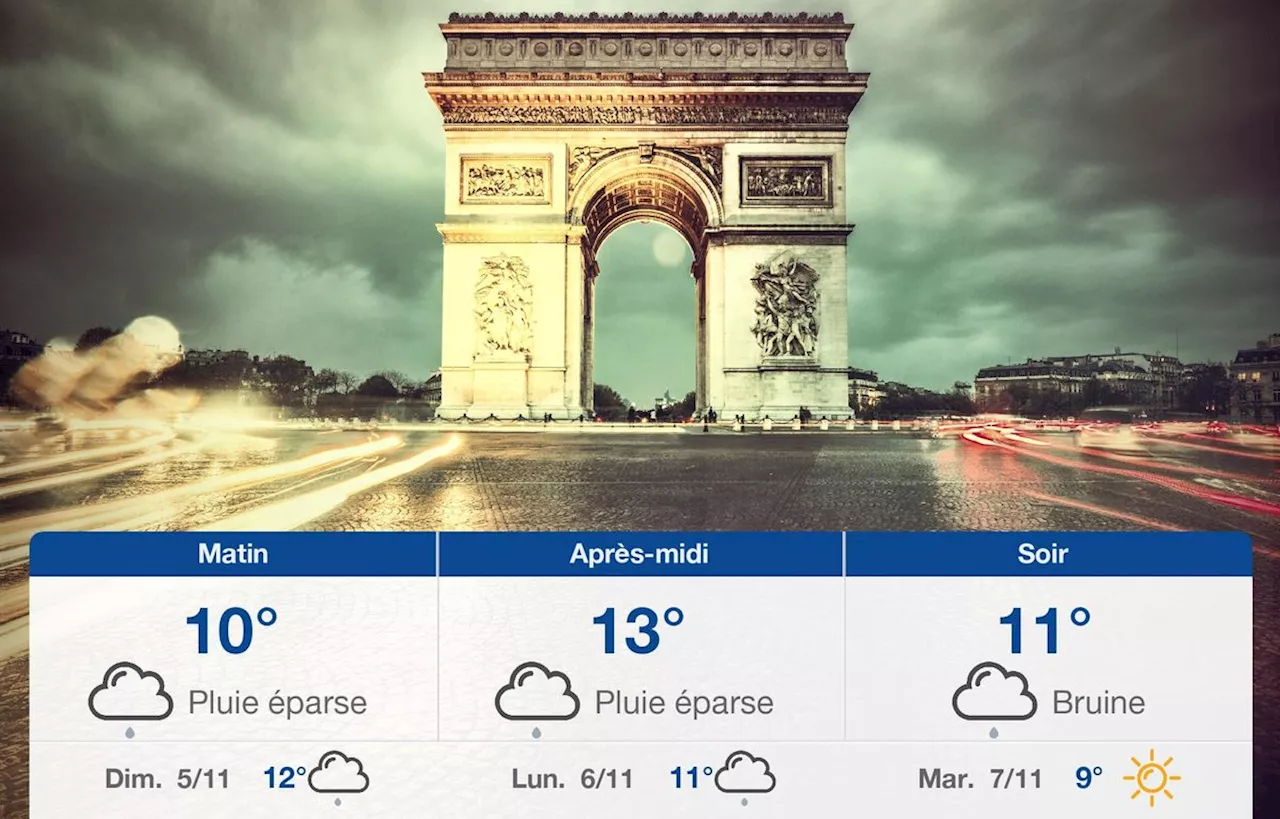 Météo Paris: prévisions du samedi 4 novembre 2023