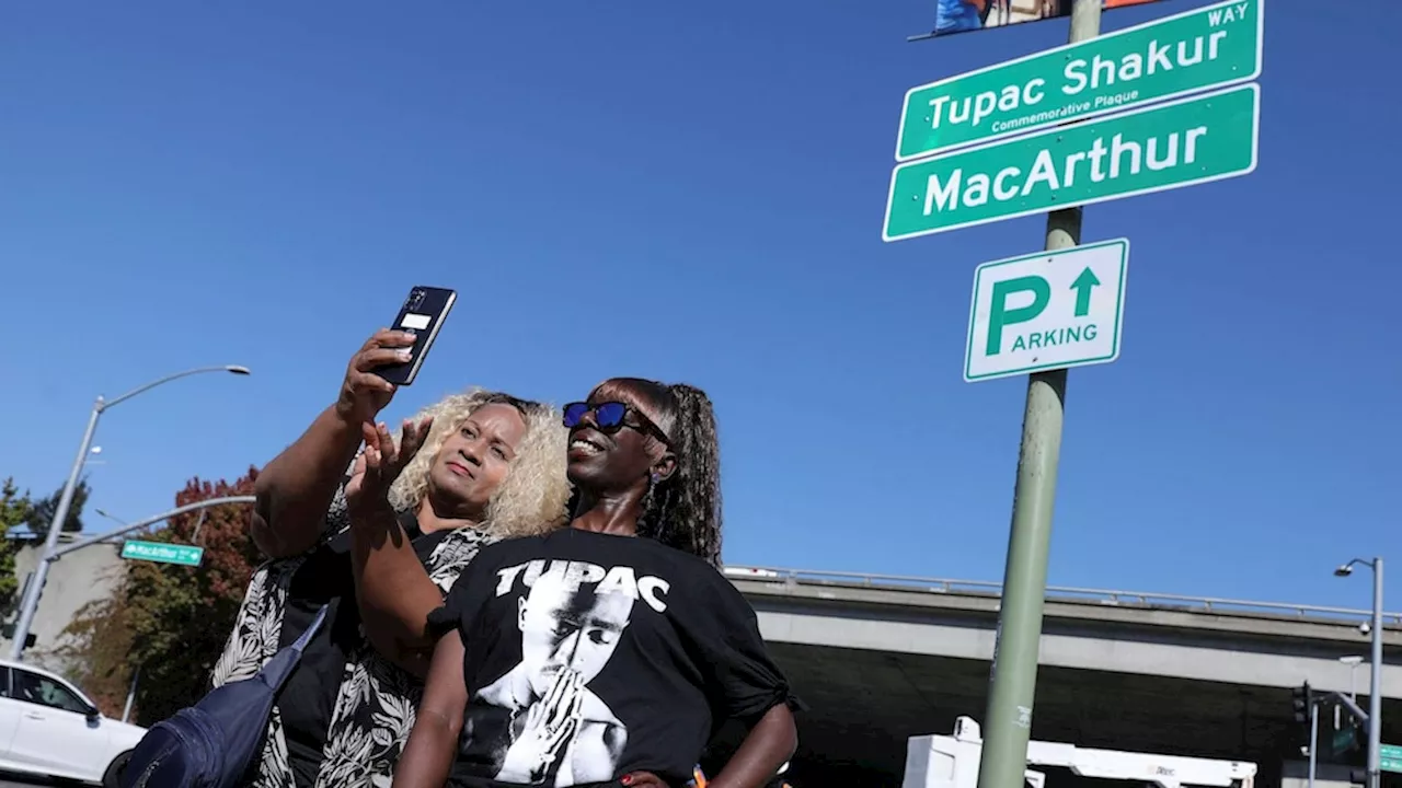 Tupac Shakur has an Oakland street named for him 27 years after his death