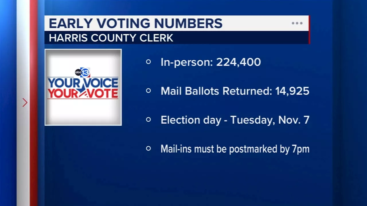 Texas voting data reveals the total number of Harris County early voters