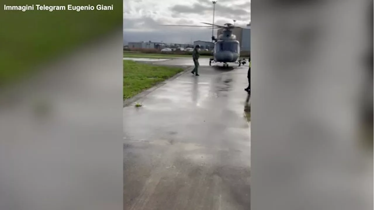 Maltempo in Toscana, Giani e Curcio sorvolano le zone alluvionate