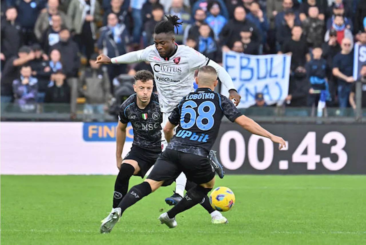 Serie A: Salernitana-Napoli 0-2, gol di Raspadori ed Elmas