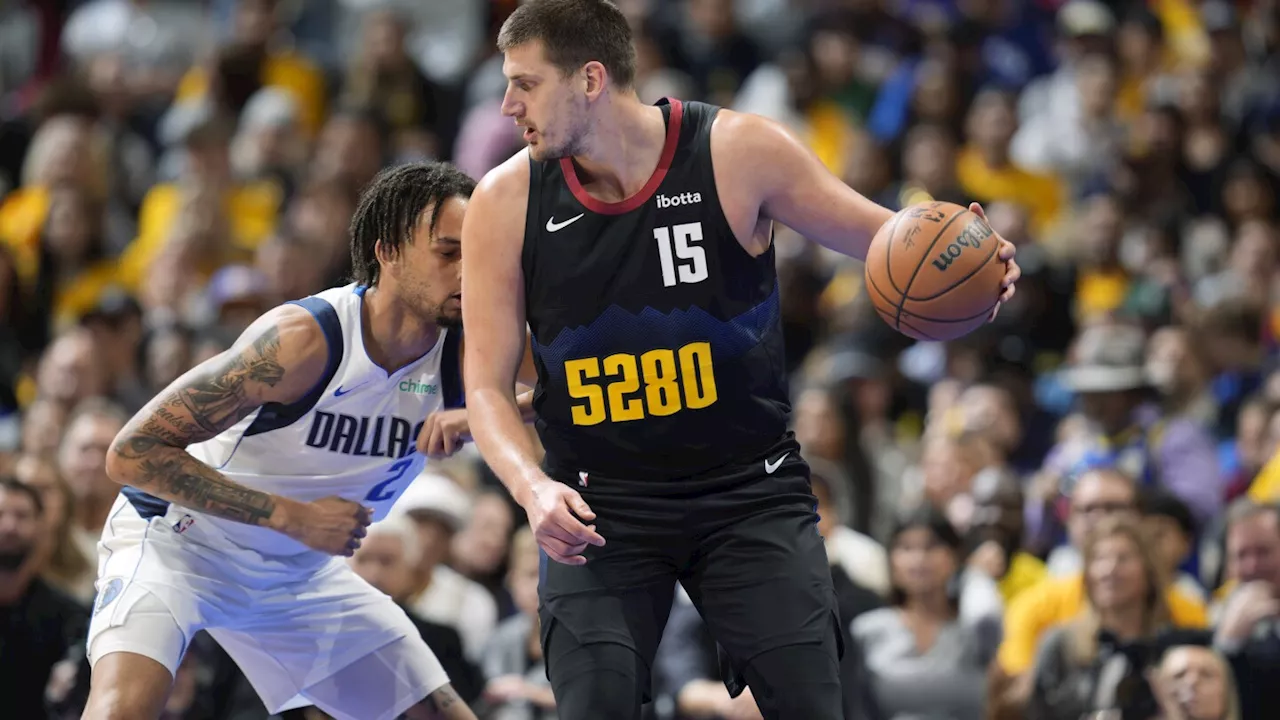 Jokic scores 33 points, leads Nuggets to 125-114 win over Mavericks in NBA tournament opener