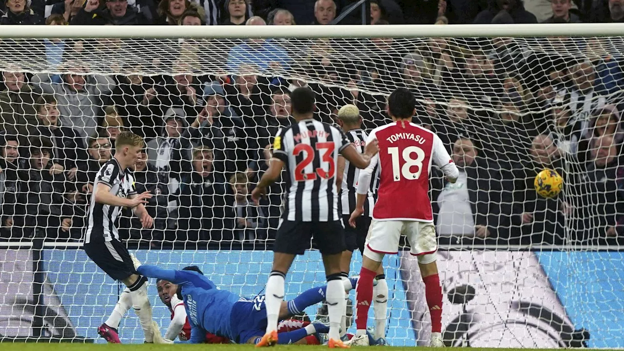 Newcastle consigns Arsenal to first loss in Premier League as contentious Gordon goal earns 1-0 win