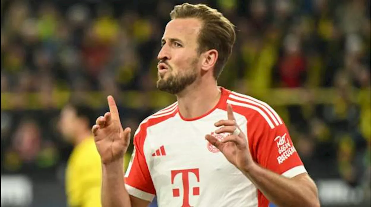 Kane hits hat-trick in big Bayern win at Dortmund