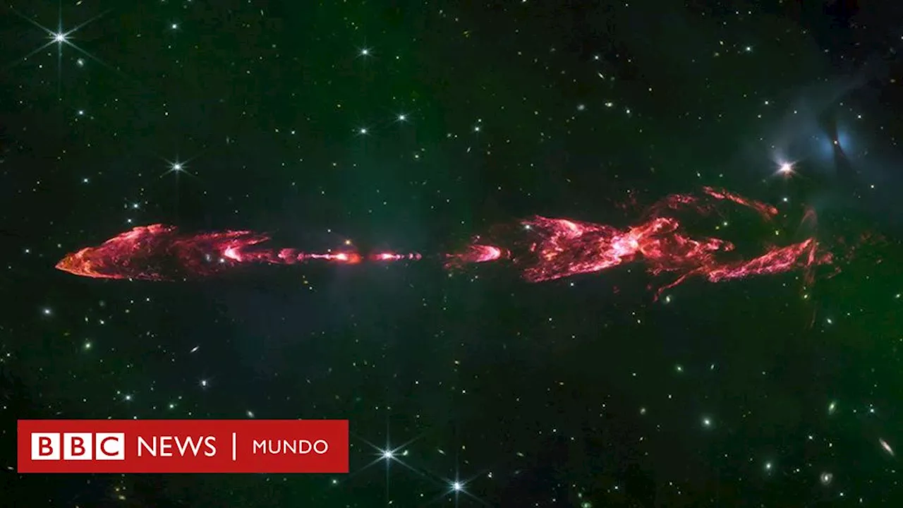 Telescopio James Webb: la impresionante imagen de una estrella recién nacida que lanza chorros gigantes