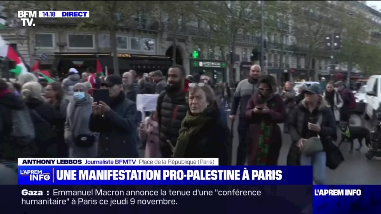 Une manifestation pro-Palestine sous haute surveillance ce samedi après-midi à Paris