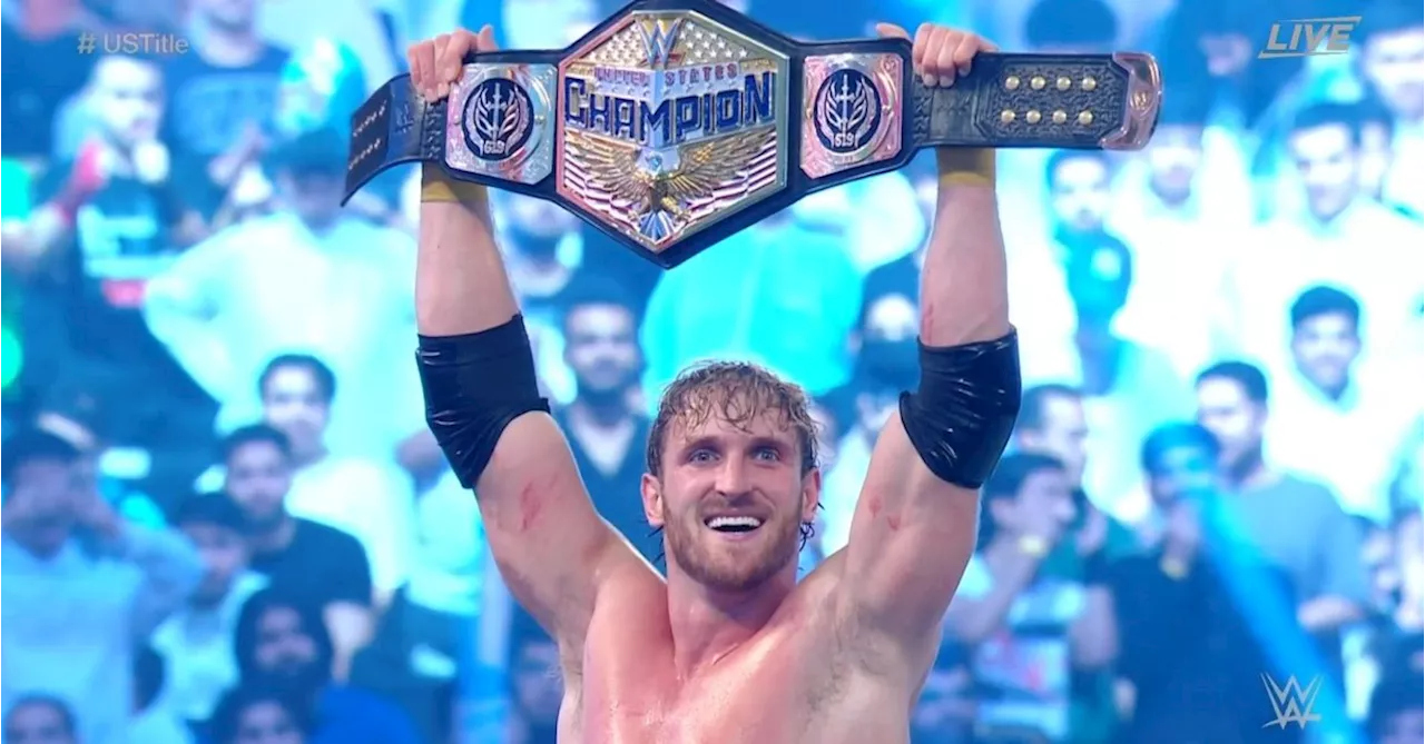 Logan Paul Upsets Rey Mysterio to Win US Title at WWE Crown Jewel