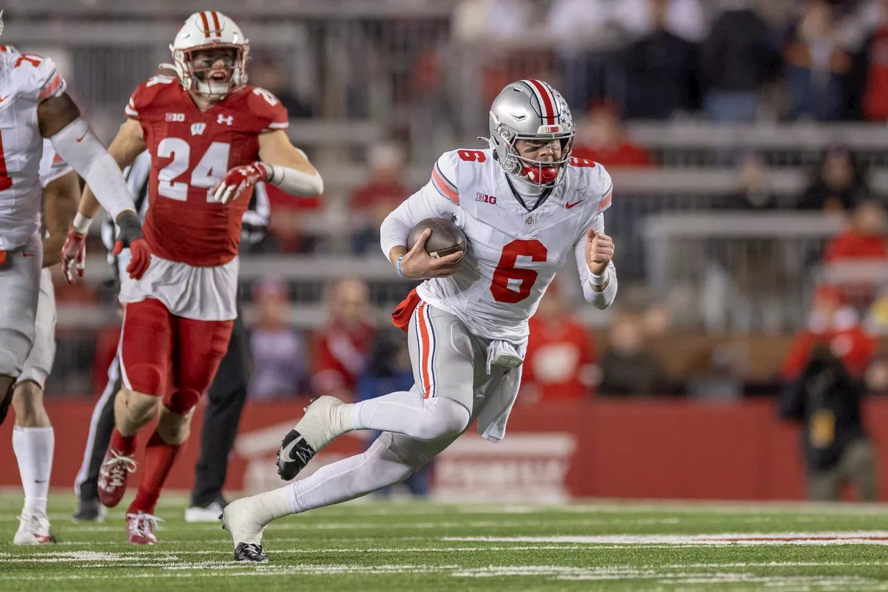 Ohio State’s Kyle McCord broke a record in the first half against Rutgers