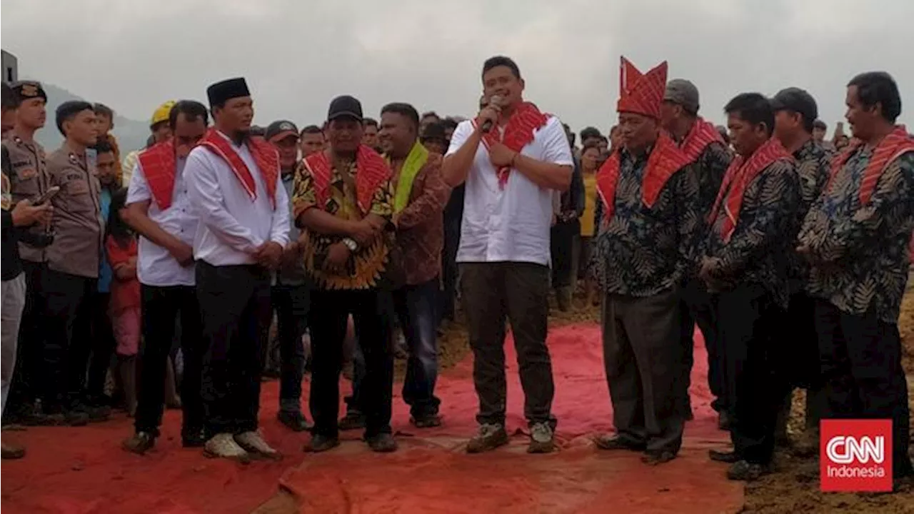 Pembangunan Patung Jokowi di Karo, Bobby Letakkan Batu Pertama