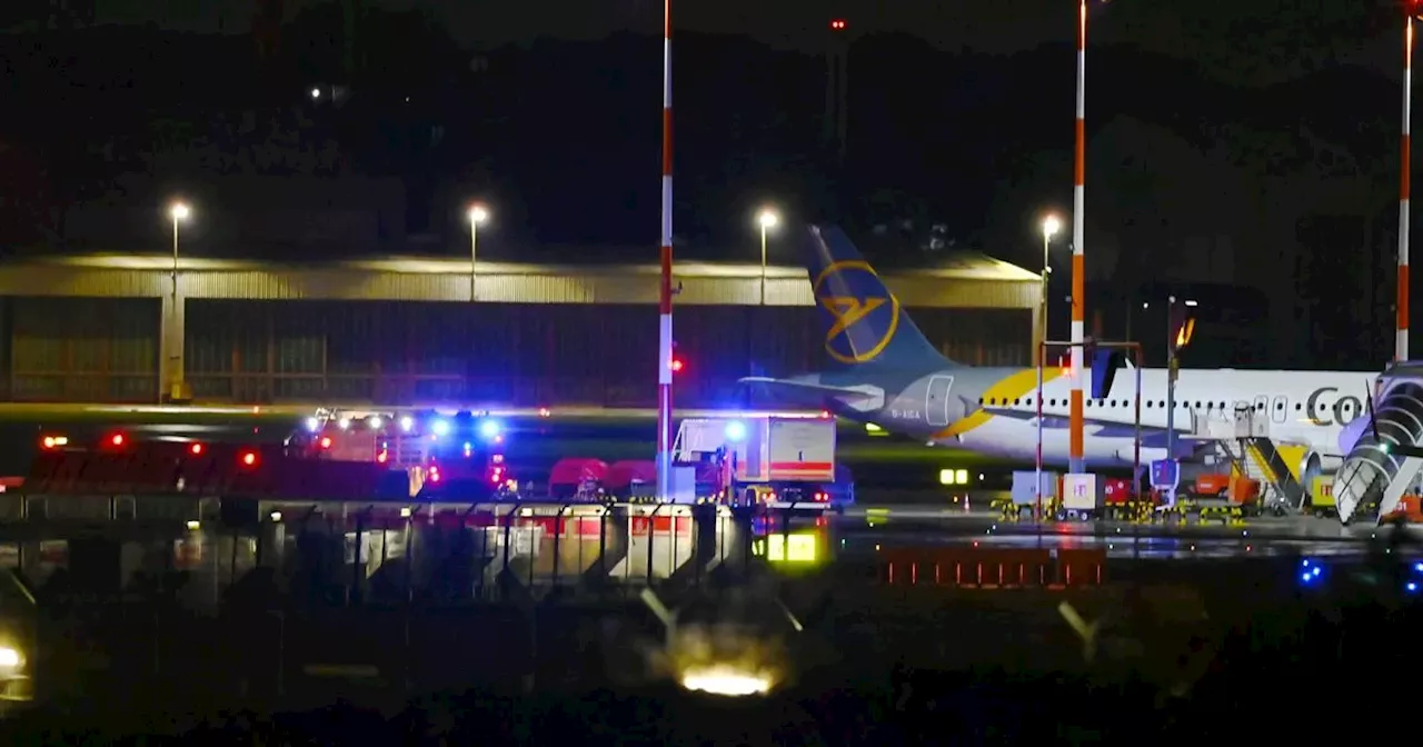 Hamburg Airport closed after man drives car through security and fires gun